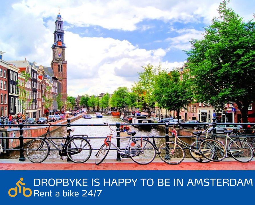 Dropbyke is in #Amsterdam!! 

#bike #rent #fun