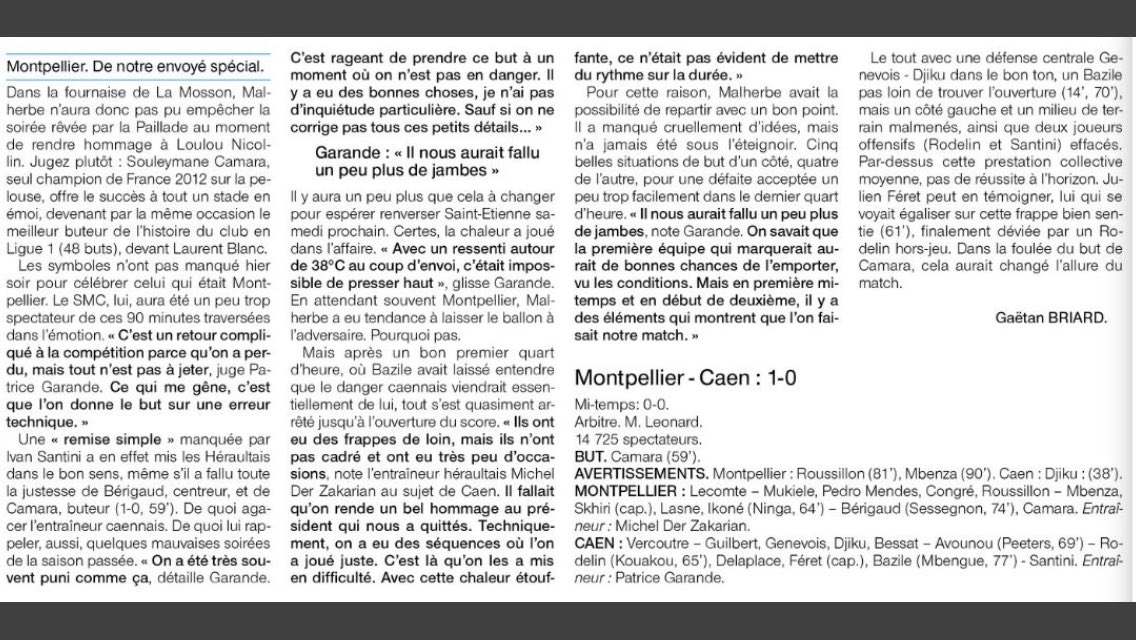 [L1-J1] Montpellier 1-0 Caen [Sam 05/08 - 20h00 - beIN Sports Max] DGh27kYW0AEsLuI
