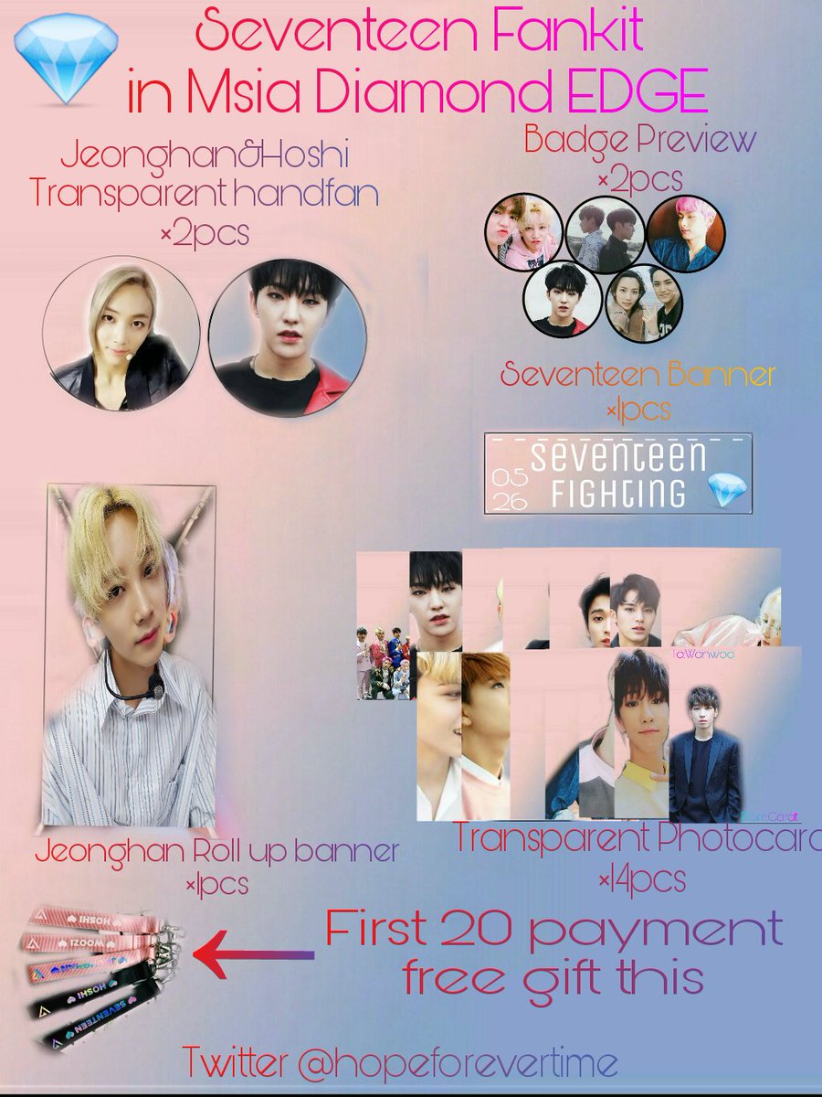 HopeForeverTime's tweet photo. 💎[Help rt]💎
#Seventeen Fankit#
#SEVENTEENinKL 
#SEVENTEENinMY 

RM 25/set
https://t.co/BFCNe8xj8U https://t.co/Xb0uFXIDY3