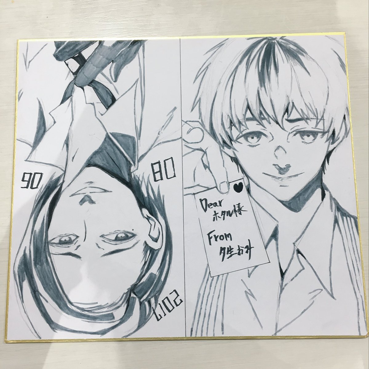 へへ…大好きなヒデ旧多の色紙もいただいてしまった… ありがとうございます?✨✨ 