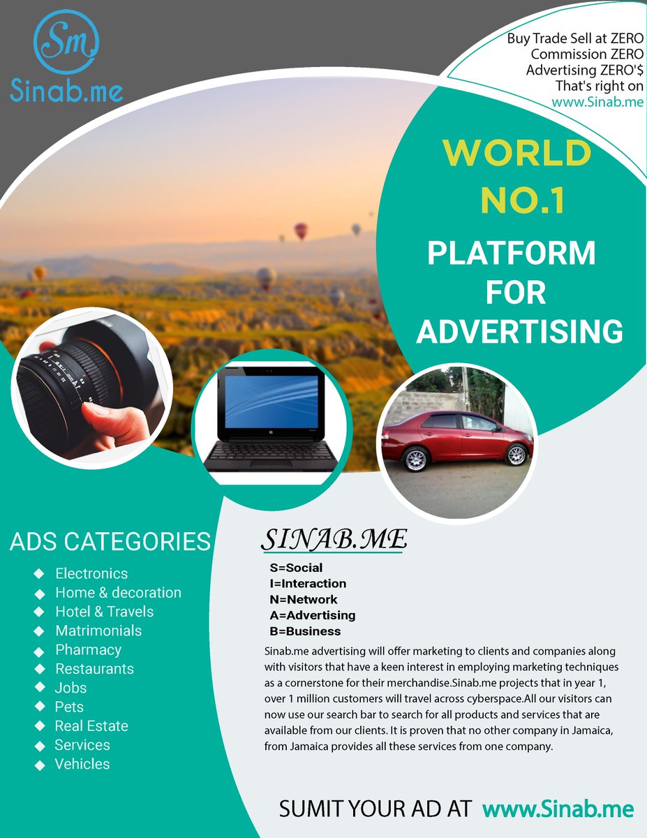 sinab_me's tweet image. Buy Trade Sell at ZERO Commission ZERO Advertising ZERO'$ That's right on Sinab.me