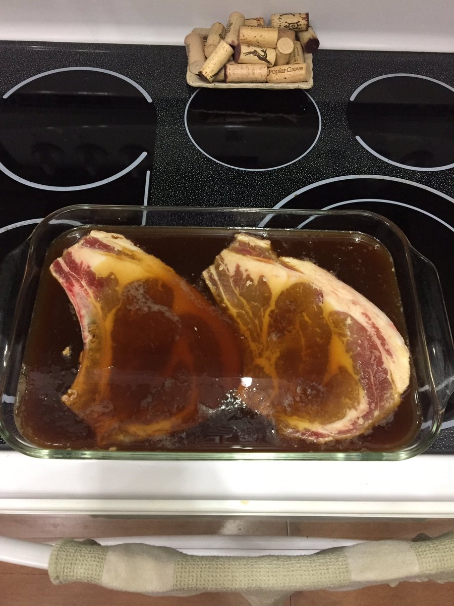 Siding14Brewing's tweet photo. These hunks of meat have been soaking up Brakeman Brown since this morning. #BeerMeat #AllAboardForBeerMeat #ABBeer #ABMeat https://t.co/V1GramsJhk