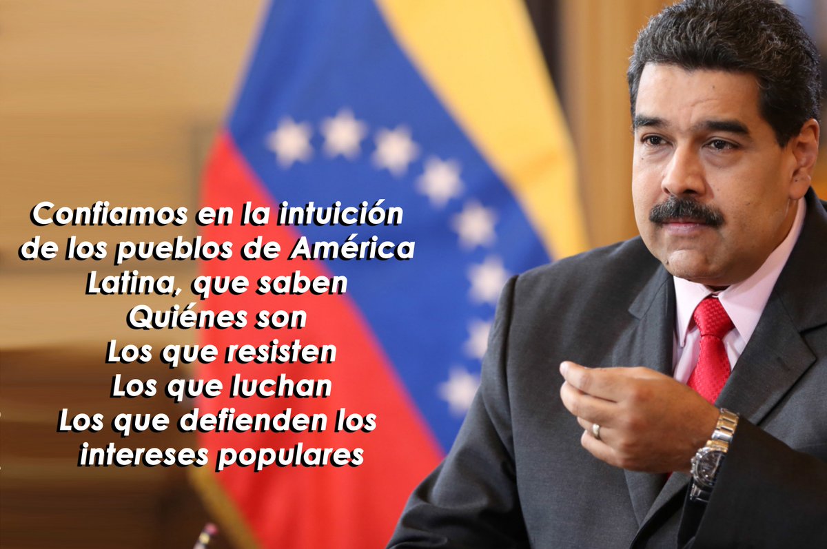 1.- REFLEXIONES del PRESIDENTE <a href="/NicolasMaduro/">Nicolás Maduro</a>
Confianza en los pueblos...