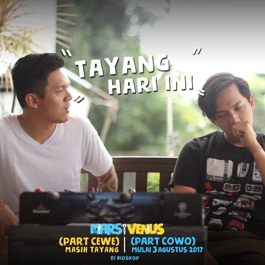 Penasaran bagaimana Pamela Bowie beradu peran dgn Ge Pamungkas? Saksikan <a href="/MarsMetVenus/">FilmMarsMetVenus</a>! #partcowo3agustus #partcewemasihtayang #marsmetvenus