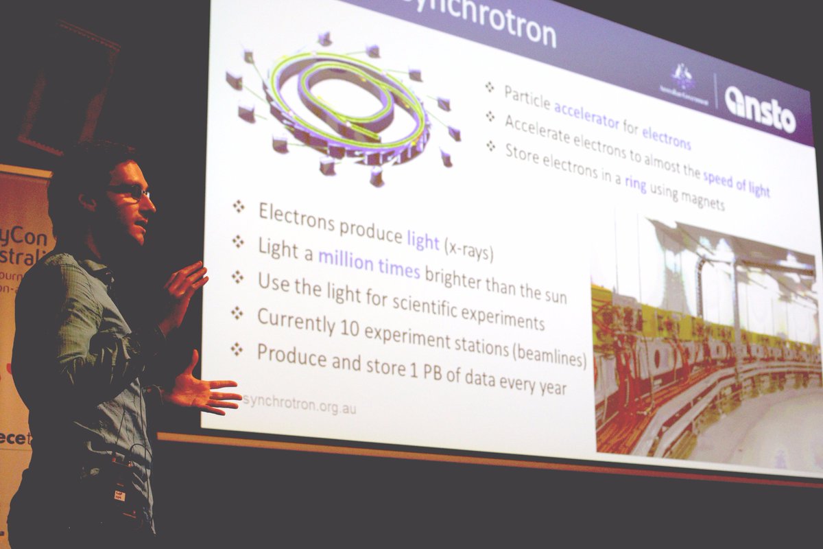 my colleague <a href="/SciAndreas/">Dr Andreas Moll</a> from the <a href="/ausynchrotron/">Australian Synchrotron</a> presents about our pipeline software github.com/AustralianSync… at <a href="/pyconau/">PyCon AU</a>