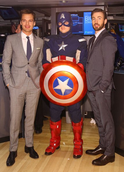CEvansNews's tweet photo. #SebstantialSunday CA: The Winter Soldier Stars, Chris Evans and Sebastian Stan Ring the NYSE Opening Bell https://t.co/BMm05VAooz https://t.co/MVzKu31Cmh