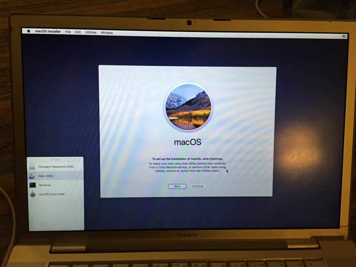 mac high sierra update frozen