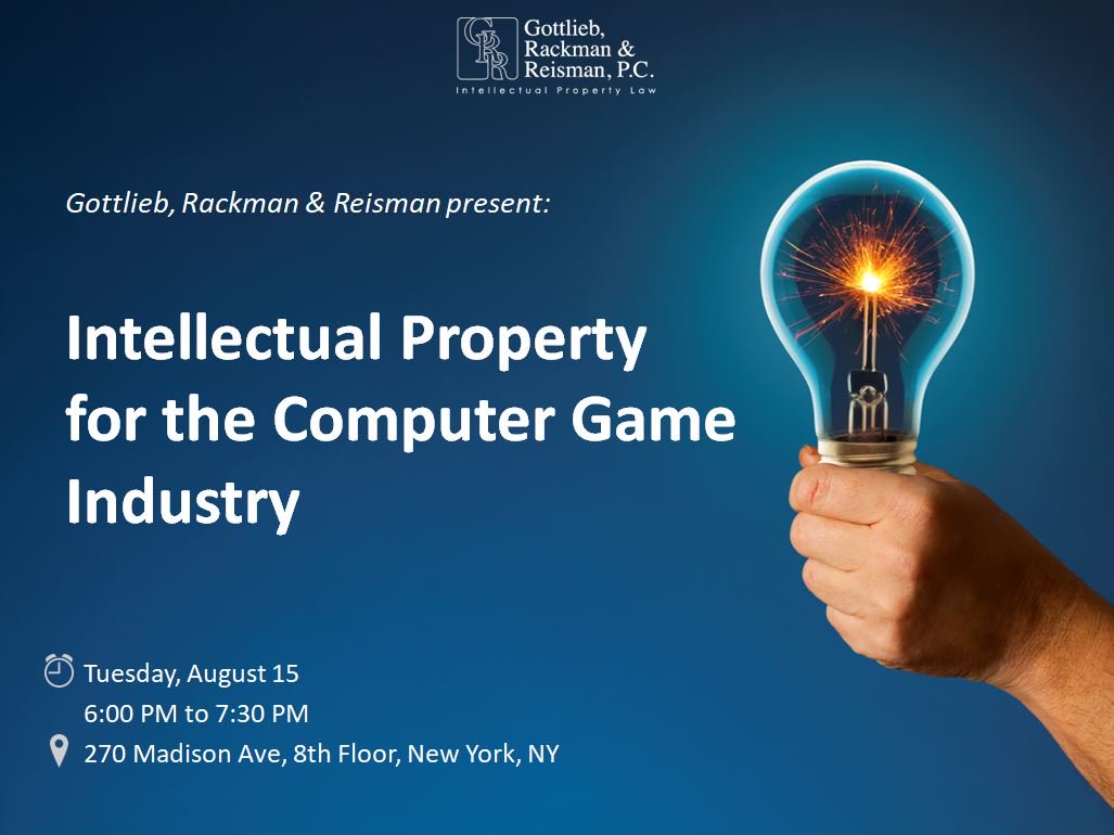 StrtupBoost's tweet image. Great free presentation for startups in the computer game industry! #startup #IPforStartups #event #NYC #technology eventbrite.com/e/intellectual…