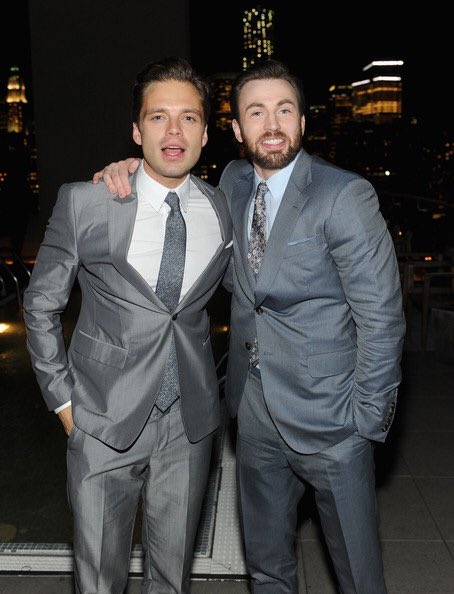 CEvansNews's tweet photo. #SebstantialSunday Sebastian Stan and Chris Evans at the NYC special screening of Captain America: The Winter Soldier via Google Images https://t.co/PXvhbPw0kS