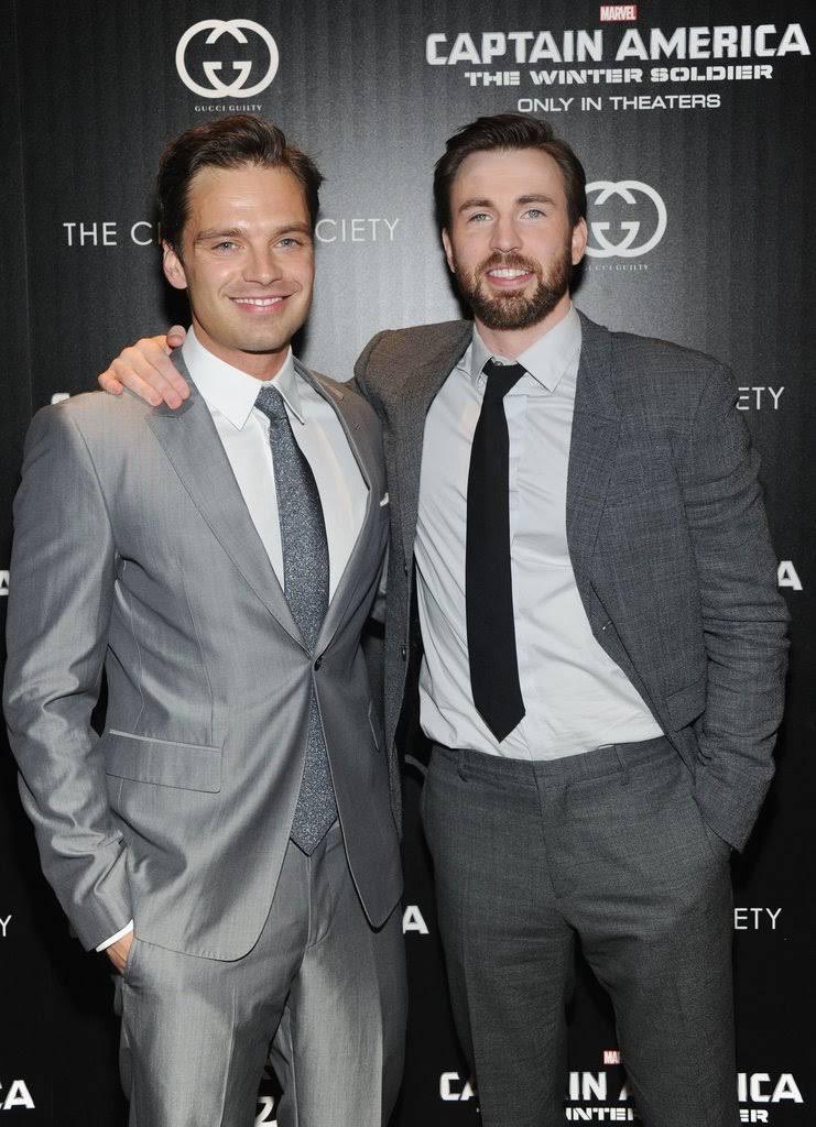 CEvansNews's tweet photo. #SebstantialSunday Sebastian Stan and Chris Evans at the NYC special screening of Captain America: The Winter Soldier via Google Images https://t.co/PXvhbPw0kS
