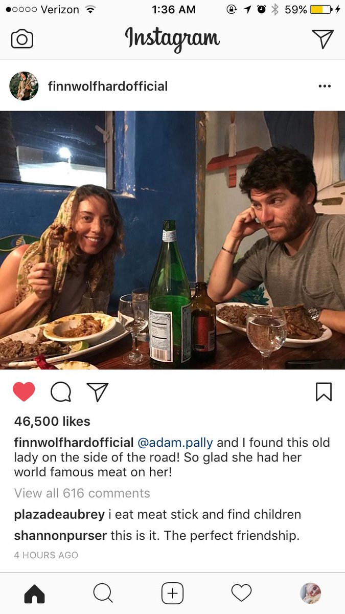 edstede's tweet photo. nothing will ever be terrible again. finn wolfhard and aubrey plaza are friends https://t.co/PTM4oIyLlZ