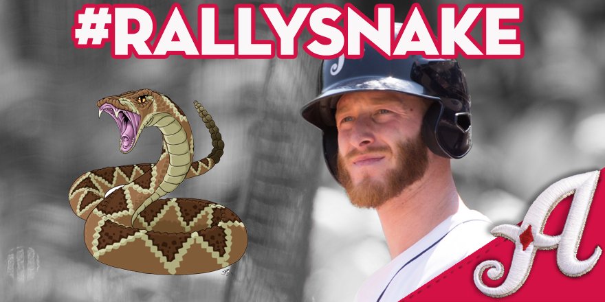 Aces's tweet photo. Aces head to Bot 9 trailing seven runs.
Time for...
#RallySnake https://t.co/XsItd8XmSQ