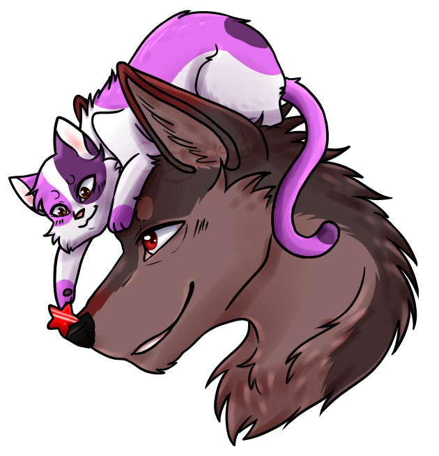 XxGreycloudxX's tweet photo. I honestly have forgotten to post this until now.. qwq #aarmau sticker from.. 2? streams ago? ye ovo 

characters belong to @_Aphmau_ https://t.co/u9uE0Sw7W7