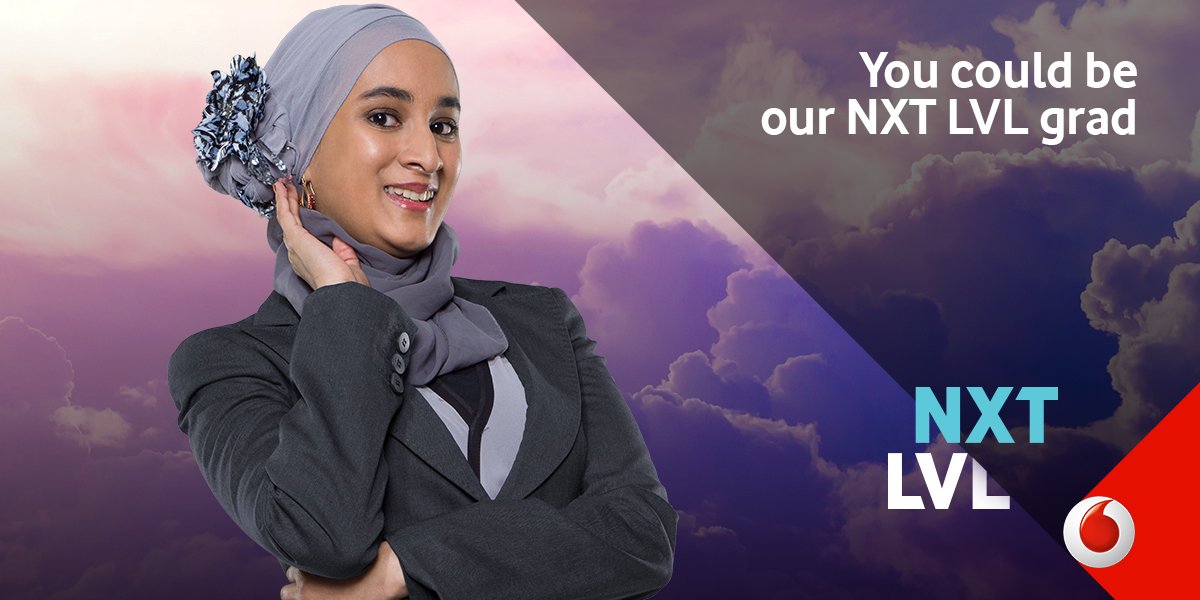 Vodacom's tweet photo. This could be you! Apply to be a #NXTLVLGrad at SA’s Coolest Telecoms Provider here: https://t.co/t0GDtVlsML https://t.co/kd3onxQgxr