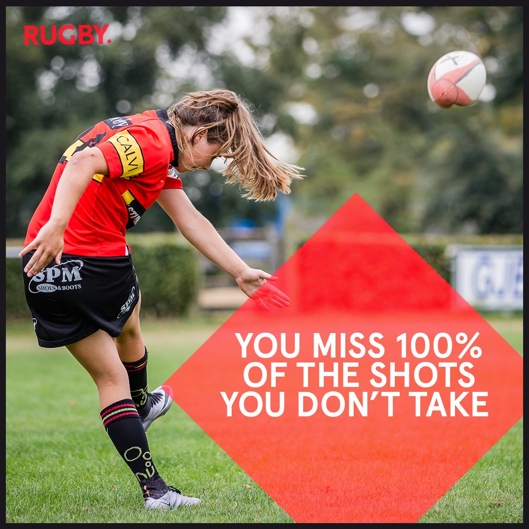 Proberen en dan falen is nog altijd beter dan helemaal niet proberen! #GoForIt #quote #RUGBY.