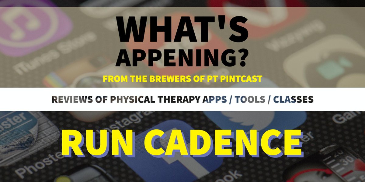 🟡 PT Pintcast™ (@ptpintcast) on Twitter photo We test drive (run?) the <a href="/runcadenceAPP/">@RunCadenceApp</a> from @chrisjohnsonPT on What's APPening?! ed.gr/cxag #PTTech We test drive (run?) the <a href="/runcadenceAPP/">@RunCadenceApp</a> from @chrisjohnsonPT on What's APPening?! ed.gr/cxag #PTTech