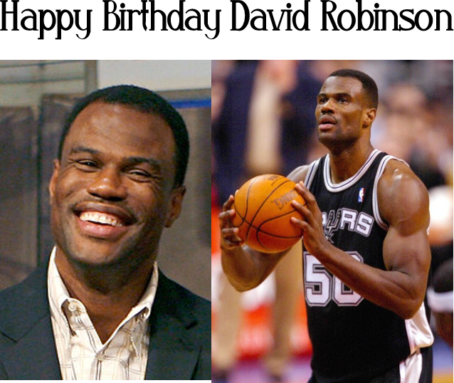 Happy Birthday David Robinson 