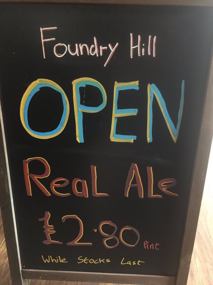 foundryhill's tweet image. Cellar clear out @foundryhill, all Real Ales £2.80 a pint till cellar is empty for @Titanic_Brewers Tap Takeover starting 22nd August.