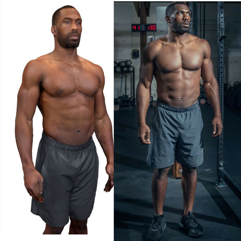 ShapeScale's tweet photo. This is one of our scans compared to the real model! Pretty realistic Huh! 😉  https://t.co/gu63NYrKbe #shapefit #3D #transformation https://t.co/R6jK5DGM4b