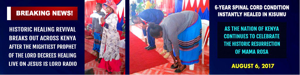 #ProphetDrOwuor 
#MiraclesBreakOutInKenya 

Happened as the Mightiest Prophet Decree healing across The Nation of Kenya