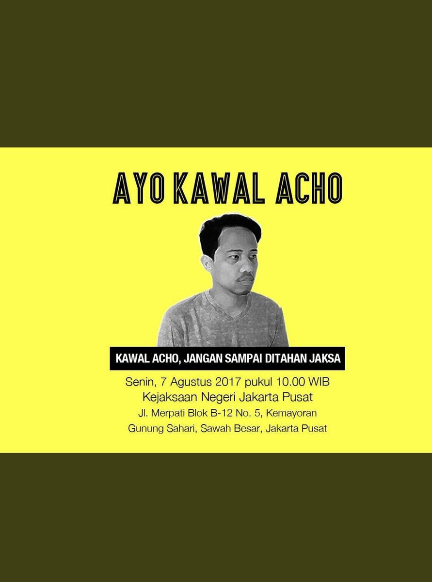 Apepdodo's tweet image. Yg dekat #KawalAcho Yg jauh berdoa lah agar kebenaran memihak bang @muhadkly #AchoGakSalah #StopPidanakanKonsumen