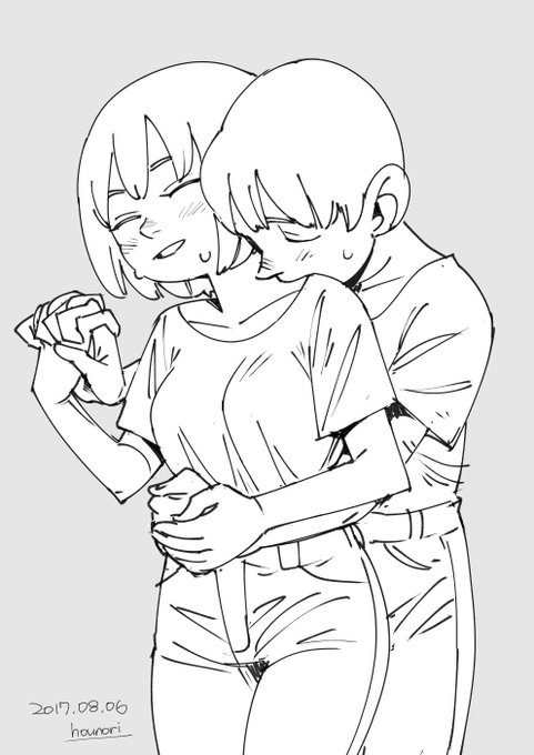 お絵描き:首筋好き 