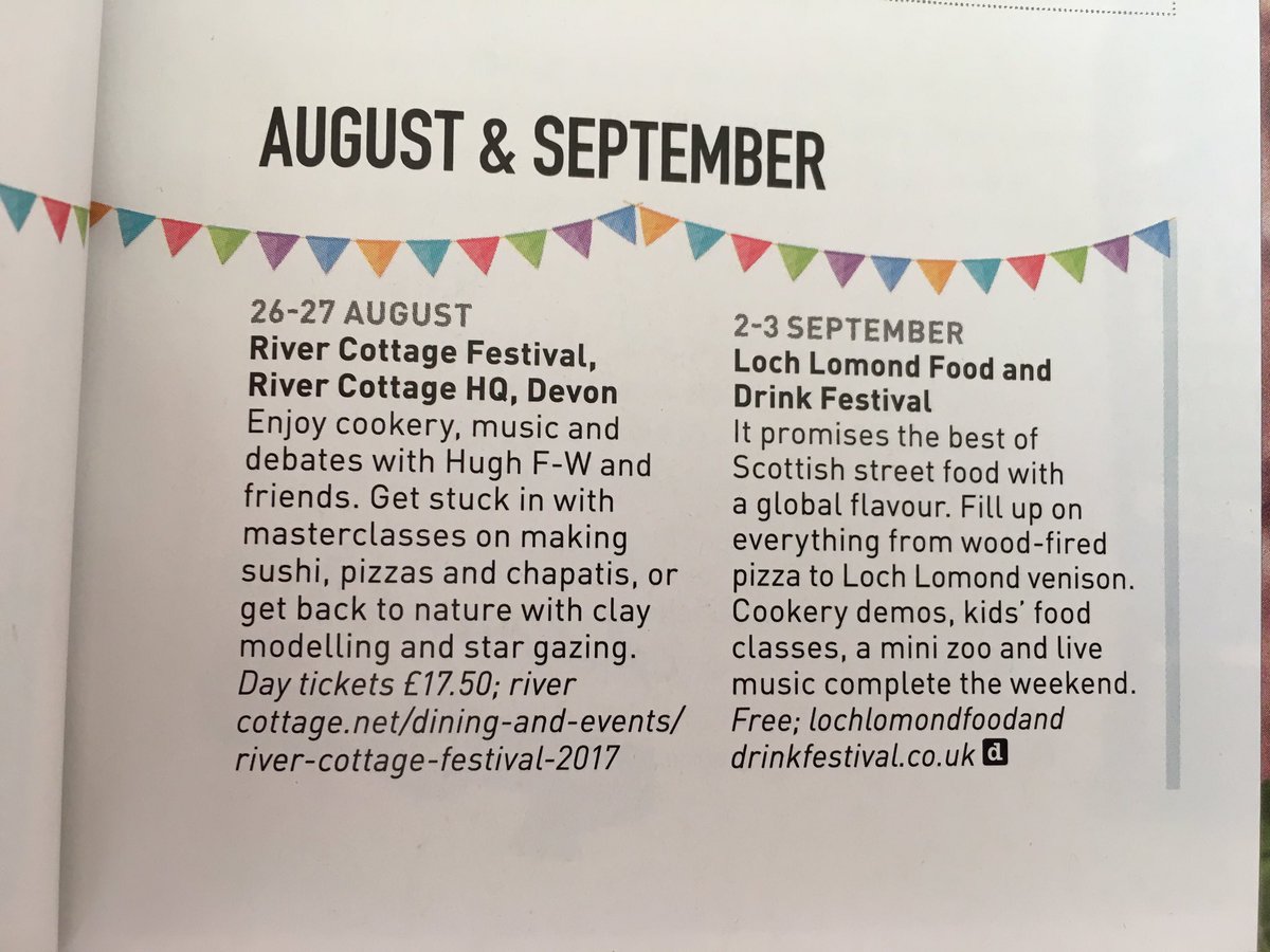 Great mention for the Loch Lomond Food and Drink Festival in this months Delicious mag! <a href="/lochlomondshore/">Loch Lomond Shores</a> #lochlomondfoodanddrinkfestival