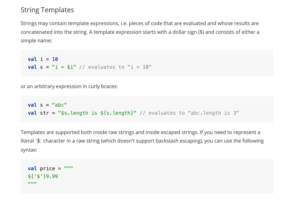 Stephan007's tweet image. A Java 10 wish list feature : String Templates Expressions (similar to Kotlin, see image).
Please RT if you want this too! #StringFormat