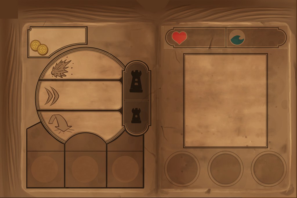TreeviewStudio's tweet photo. New texture for #VR #diegetic user interface #design of #AlchemistDefenderVR Currently working on integration in @UnrealEngine #UI #Design https://t.co/GerUGdVhXq