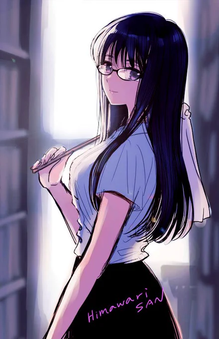 いつもRTなどありがとうございます。コミックス作業を終えたのでぼんやりしつつラクガキ。今月23日にひまわりさん8巻出ますのでよろしくおねがいします～ 