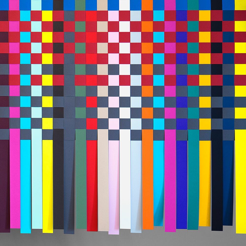 GFSmithpapers's tweet photo. A detailed shot of 'The Fabric of Hull' by @made_thought  for #HullPaperCity showing the chronological colour timeline of @colorplanpapers. https://t.co/4igcSMEPrd