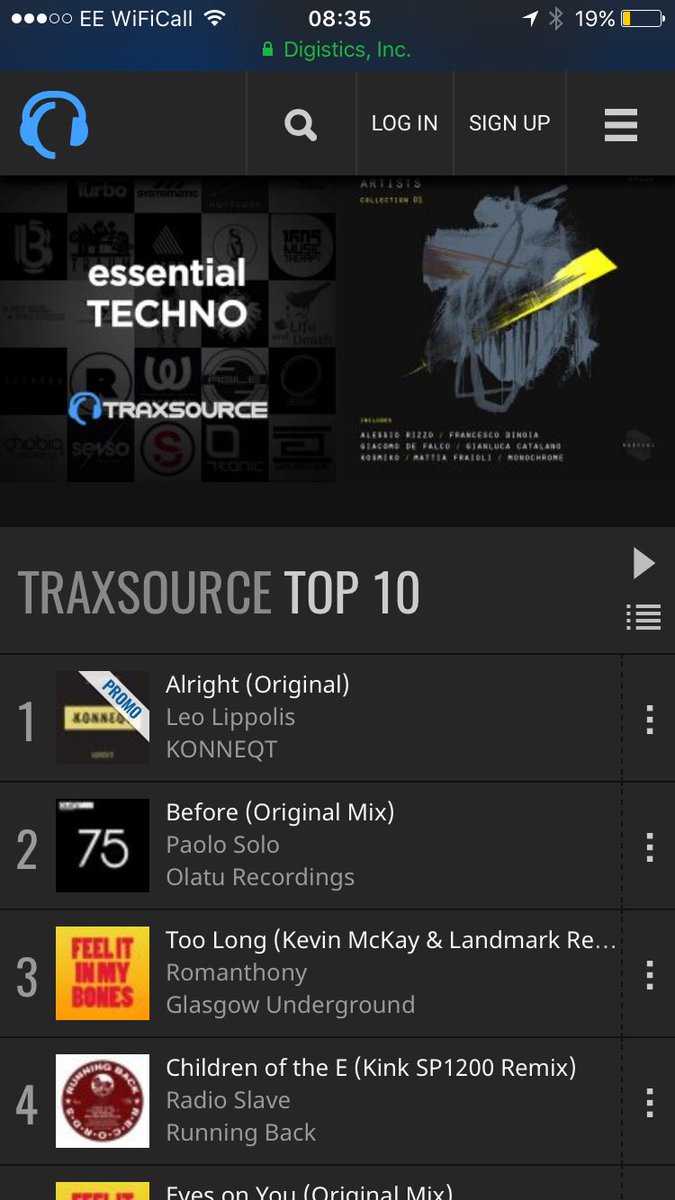 We are top of the tree! Congratulations <a href="/leolippolis/">Leo Lippolis</a> <a href="/traxsource/">Traxsource</a> #Techno #Number1