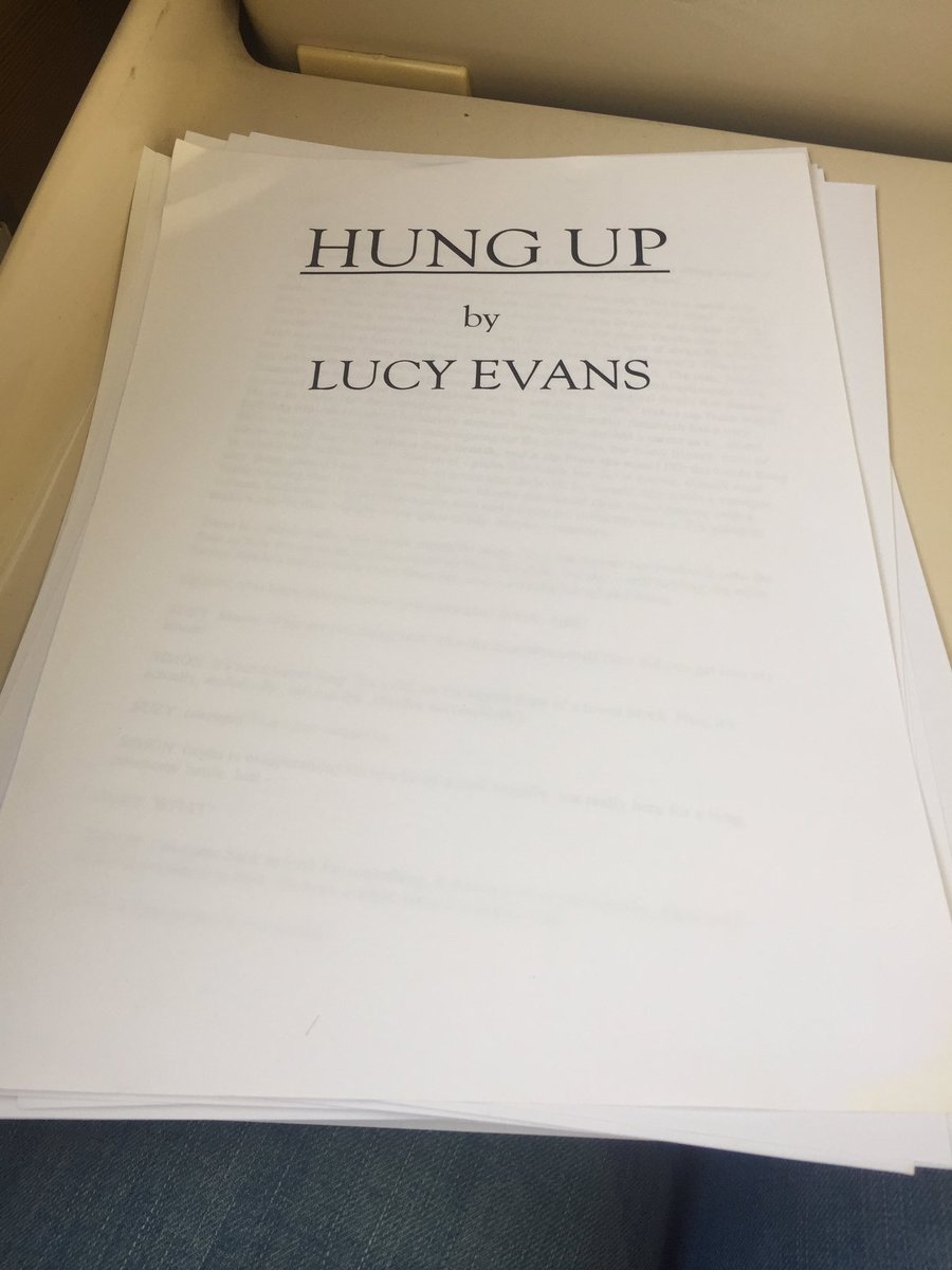 evanslv's tweet photo. Reading through my script on the way to Edinburgh! 1st performance is TOMORROW 🎬🙆🏼 @HungUpThePlay #edfringe #edfringe2017 https://t.co/ESKmCcU96f