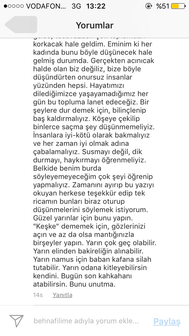 İçimden geldi. #feminizm #kadınaşiddet #tecavüzmeşrulaştırılamaz
