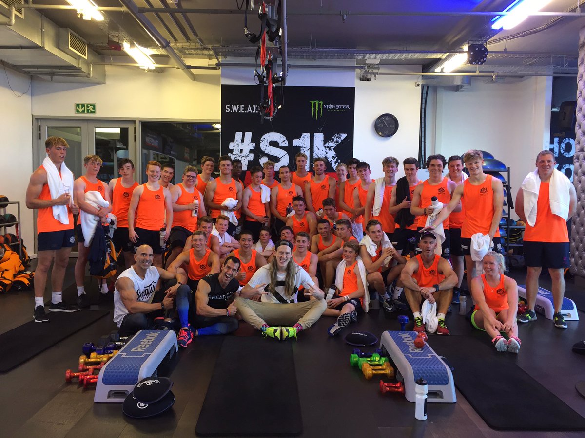The team enjoyed a very intense fitness and running session at <a href="/SWEAT1000/">S.W.E.A.T. 1000</a> this morning. What a great place to test the teams fitness!