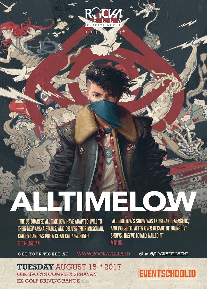 Hello Hustler!!! 9 days countdown to All Time Low live in jakarta! Grab your ticket now at <a href="/RockafellaEnt/">Rockafella Ent</a>