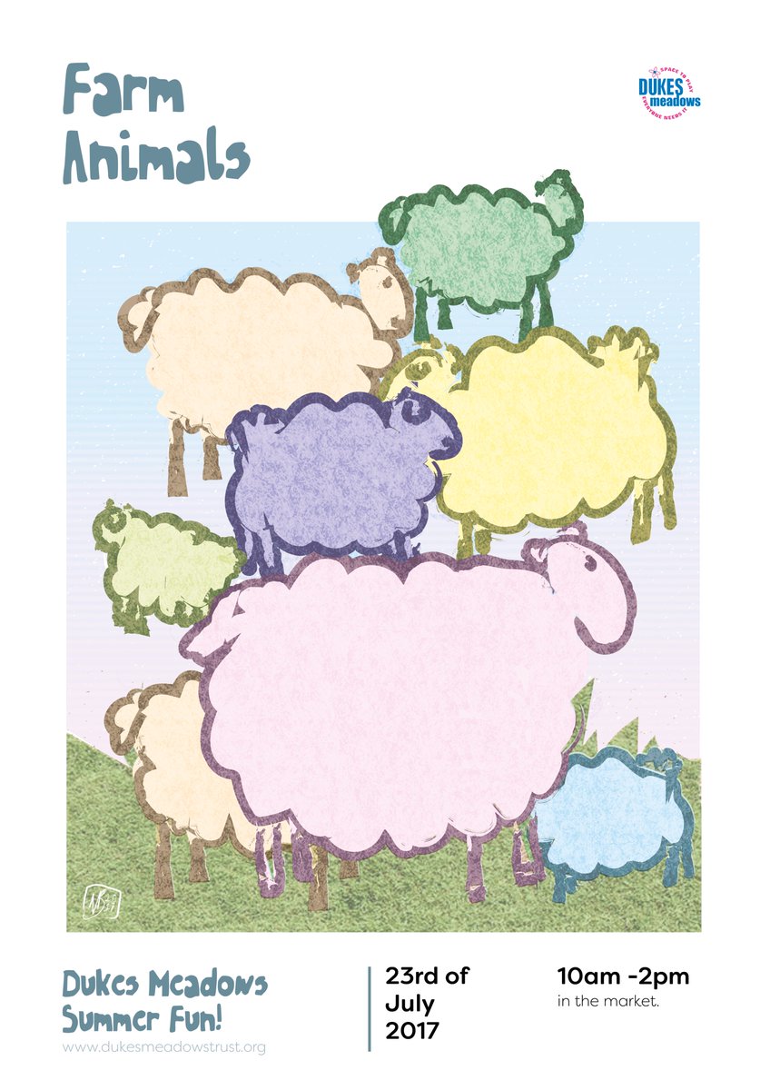 enseabe's tweet image. New four #poster commission for Dukes Meadows Trust #Summer #Fun events 2017. #GraphicDesign #illustration #Chiswick