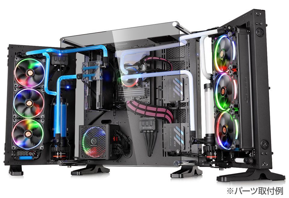 askcorp_info's tweet photo. ［Thermaltake］ついに発売！角度調整に対応した2枚の拡張シャーシを装備。多彩な構成と魅せ方を楽しめるオープンフレーム型PCケース「Core P7 TG」 https://t.co/3cBQ9yn4y1
#Thermaltake #corep7 #pcmod #水冷 https://t.co/04vygoNPhm