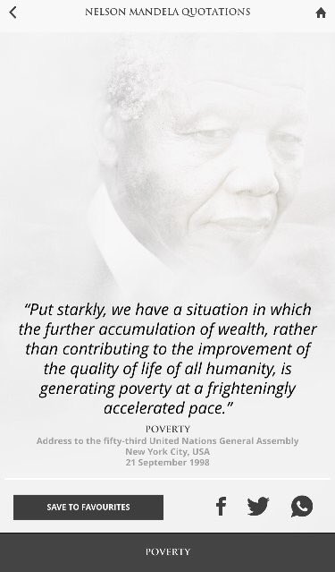 Are you looking for a specific #NelsonMandela quote? Get the Nelson Mandela Quotations app free from the <a href="/AppStore/">App Store</a> &amp; <a href="/GooglePlay/">Google Play</a> #Quotes