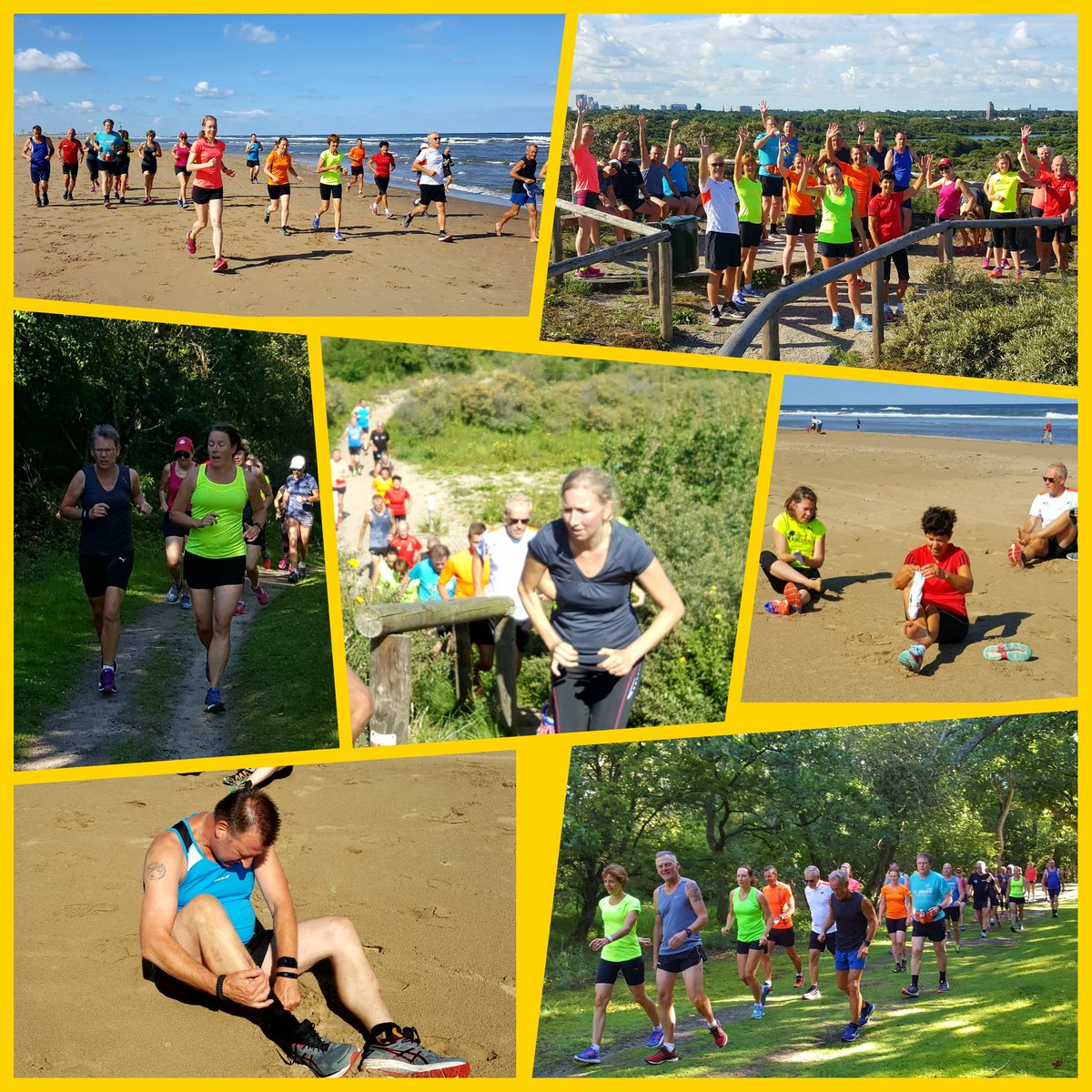 Renergie's tweet image. Mooie #DuinEnStrandTraining: kracht, lenigheid, souplesse en tempo's in combinatie met veel plezier, gezelligheid en inzet. #TopTraining