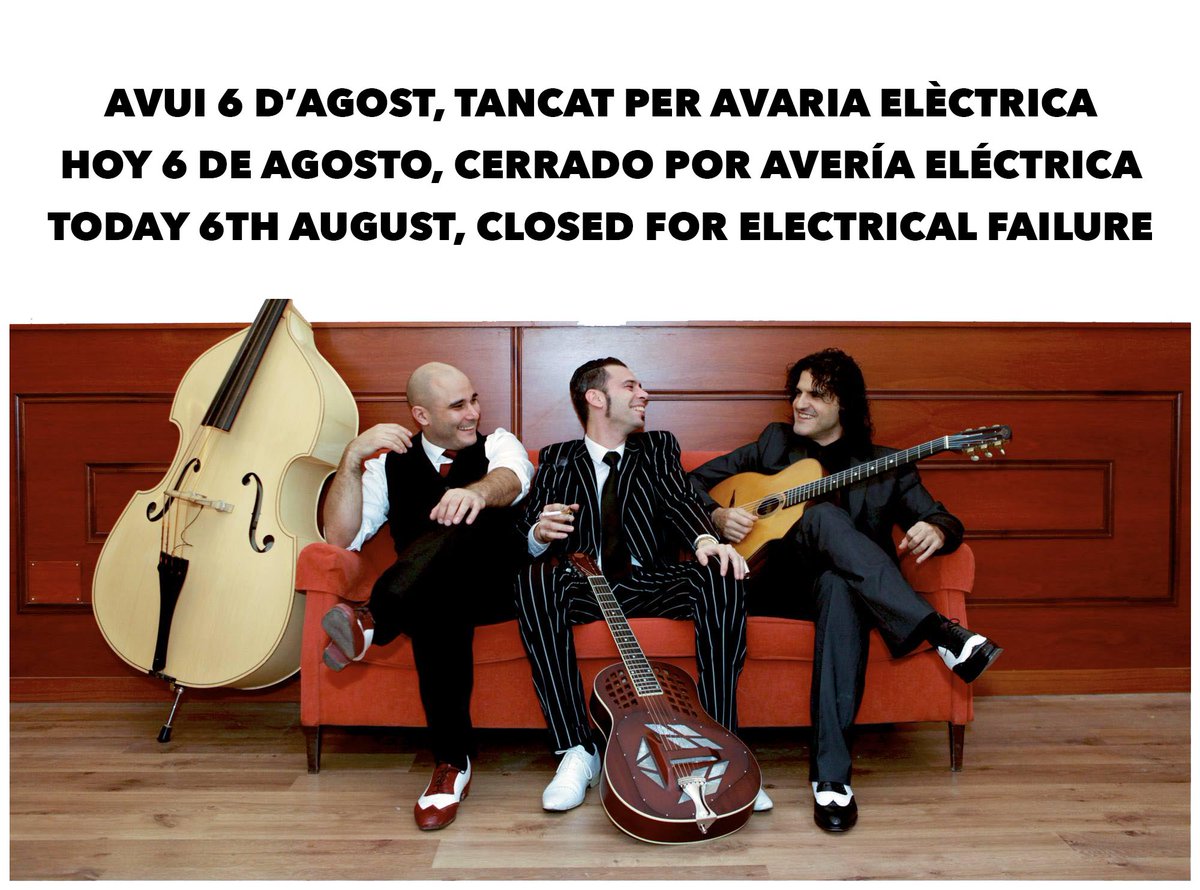Lamentamos informarles que hoy estaremos cerrados a causa de una avería eléctrica. Gracias por vuestra comprensión.
Barcelona Pipa Club