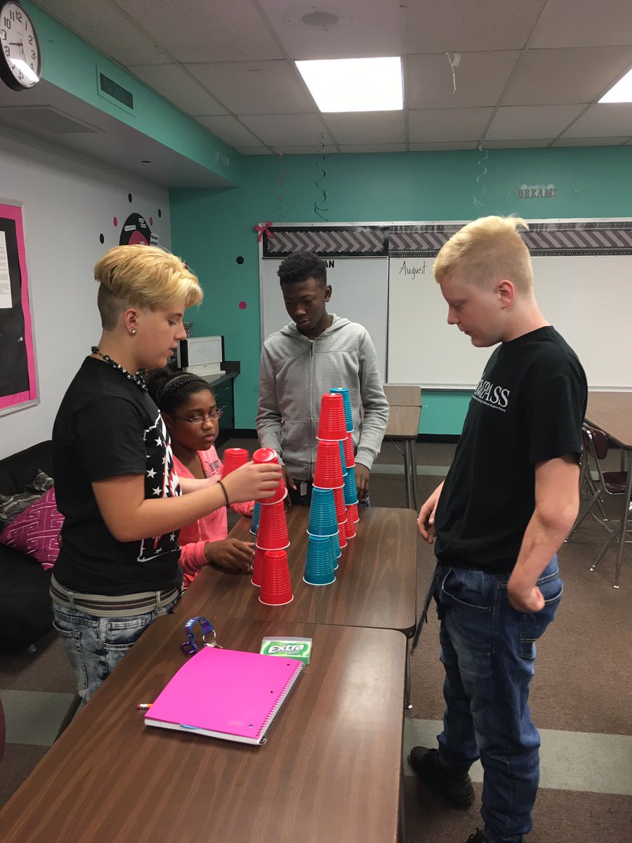 AtownCOMPASS's tweet photo. Team building at COMPASS! Who can build the tallest tower? #ACSMovingForward #atowncompass https://t.co/Q5vMaasRT0