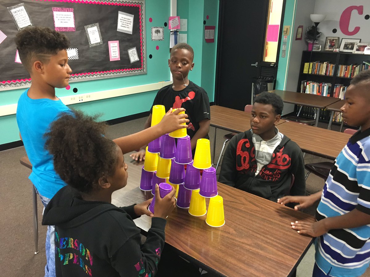 AtownCOMPASS's tweet photo. Team building at COMPASS! Who can build the tallest tower? #ACSMovingForward #atowncompass https://t.co/3YAkUog0eD