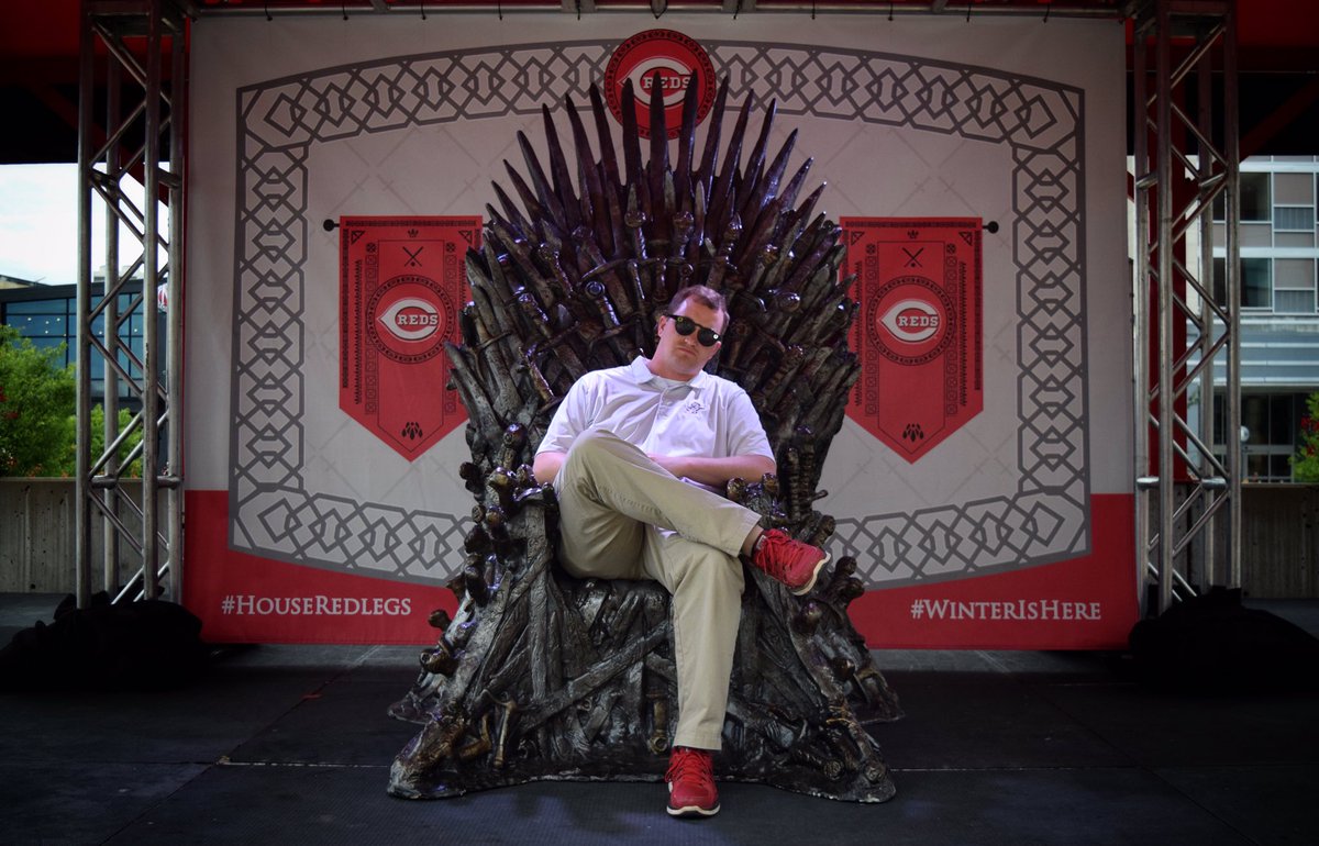 Fischwick's tweet photo. I've never watched a single second of Game of Thrones, but here's this. #MLBGoT #HouseRedlegs https://t.co/Tb9eXZ8MCO