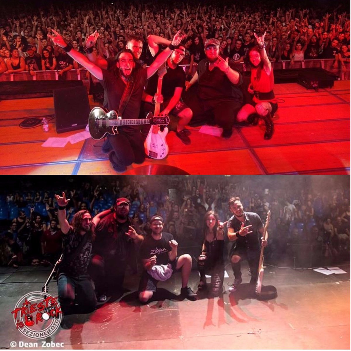 sinheresy's tweet photo. #August has started in the best way! Pic from #filagostofestival with @lacuna_coil and from #hotinthecity with @Starbynary and #abatsproject https://t.co/pRvnaSFzJj