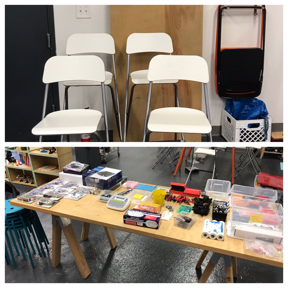 Some freebies plus more kits, electronic components, routers, at our garage sale today. Come!