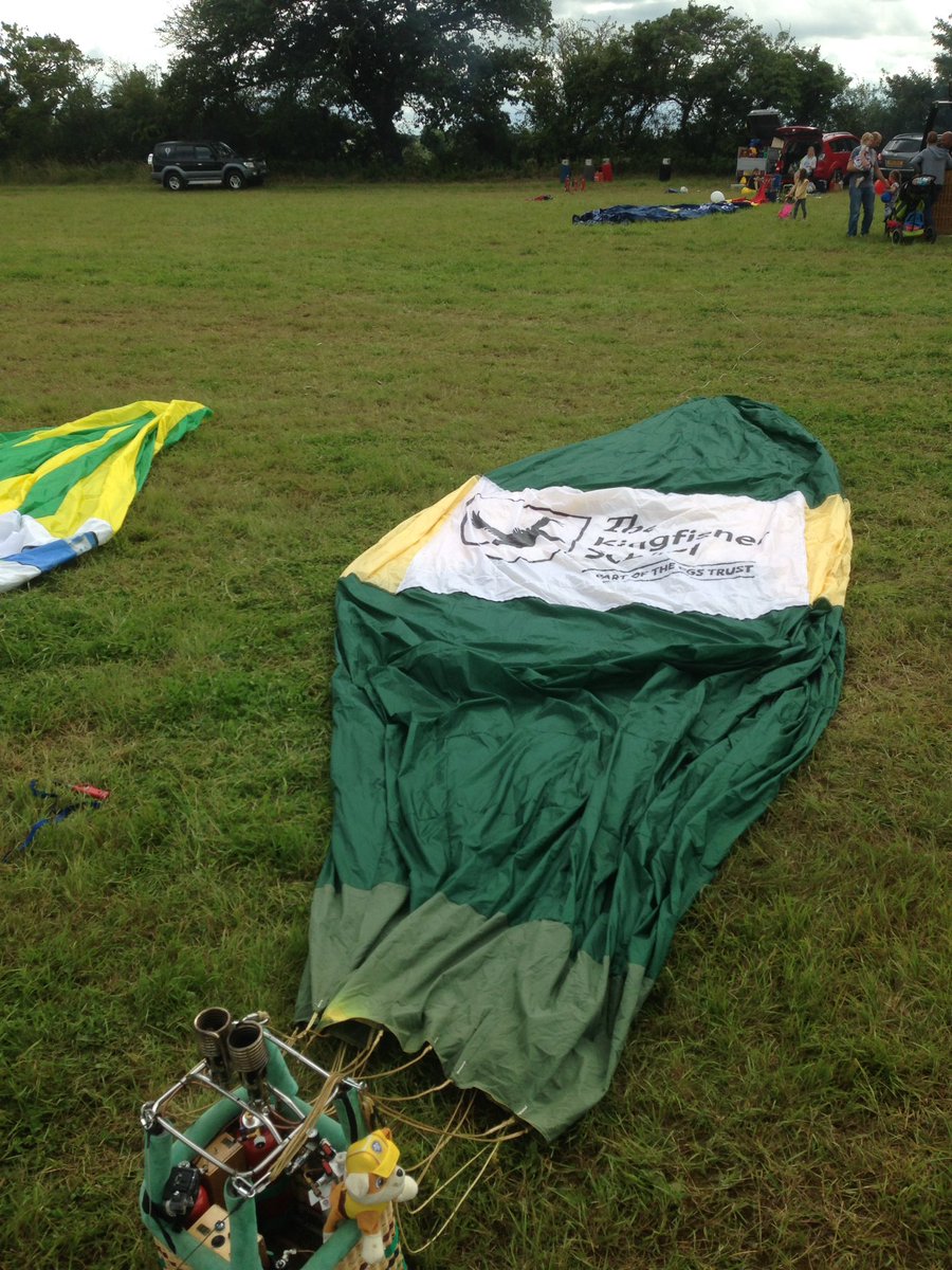 Static display by the Kingfisher school balloon <a href="/TheKFSchool/">E-ACT The Kingfisher School</a> at the south Gloucester show
