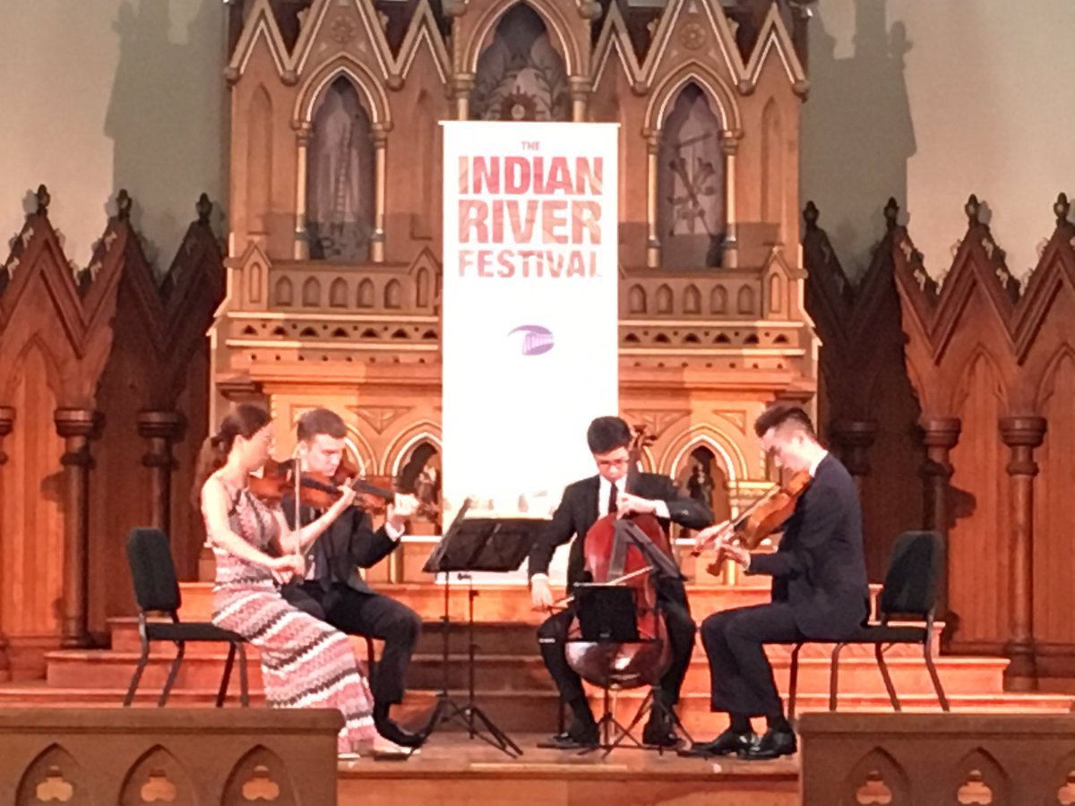 underthespire_'s tweet photo. Rehearsal for #RolstonStringQuartet is #heavenly in #historicstmarys #indianriverfest #classical @banffcentre @Yale Tix still avail #pei https://t.co/EfDYX9nPNv