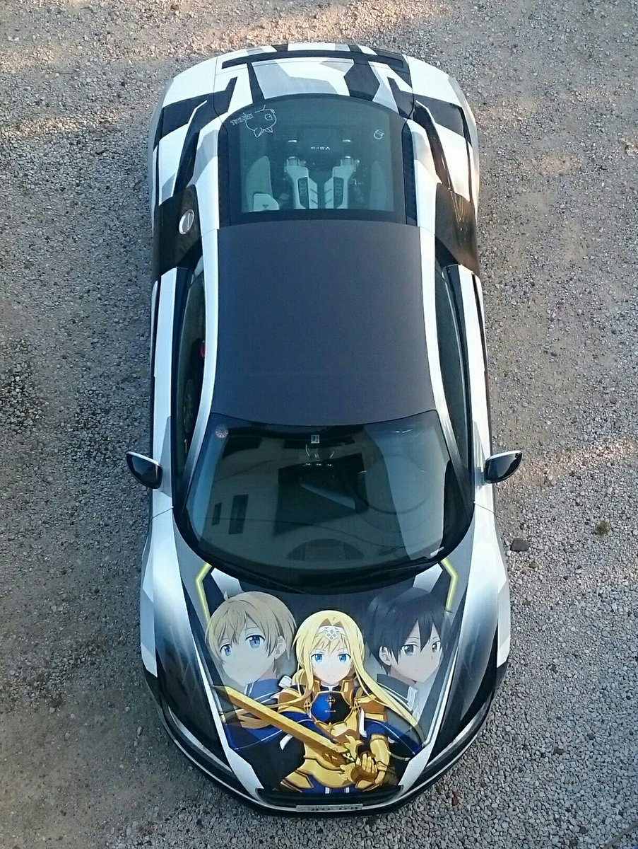 きむゆう בטוויטר 朝撮った写真だけど真上からとか普段撮らないから新鮮 キャラとかいい感じだし迷彩も格好いい Sao コスサミ 痛車