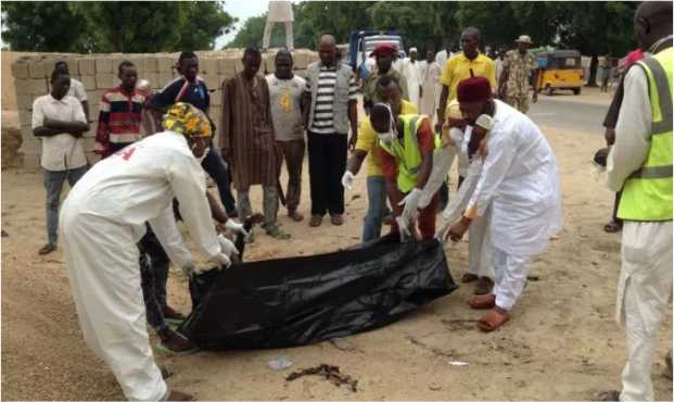 Troops have killed two Boko Haram suspects in an ambush along Alagarno forest axis in Borno State. Troops have killed two Boko Haram suspects in an ambush along Alagarno forest axis in Borno State.